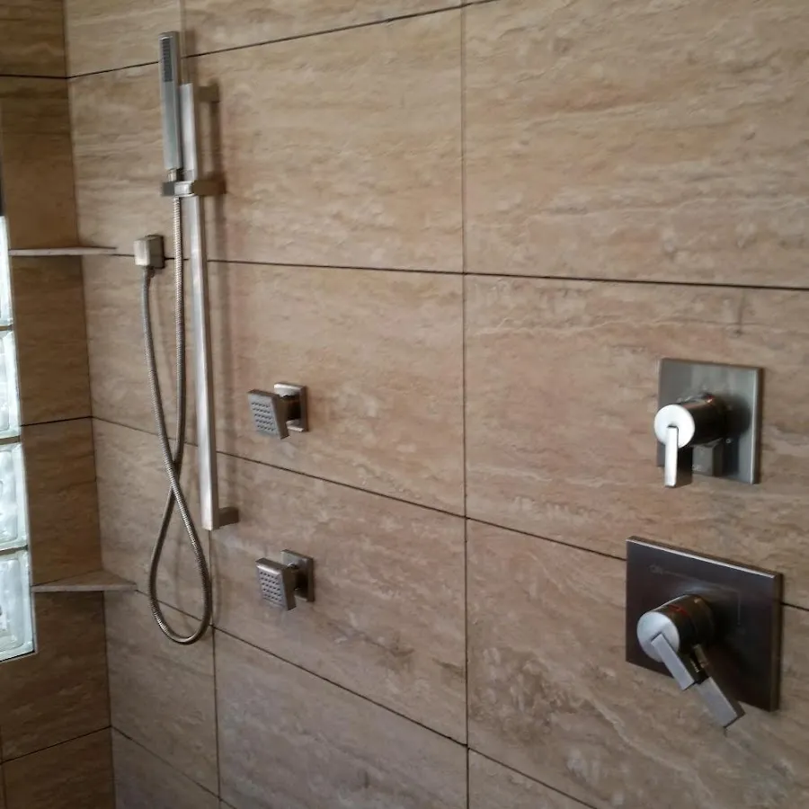 Shower fixture installation for Water Heater Replacement in Chili